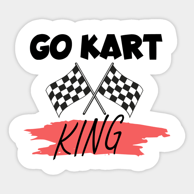 Go kart king Sticker by maxcode